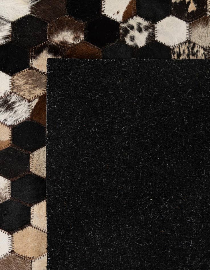 Detail image of  5' x 8' 1 Cowhide - Patchwork Rug