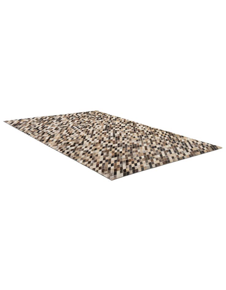 Detail image of  5' 1 x 7' 11 Cowhide - Patchwork Rug