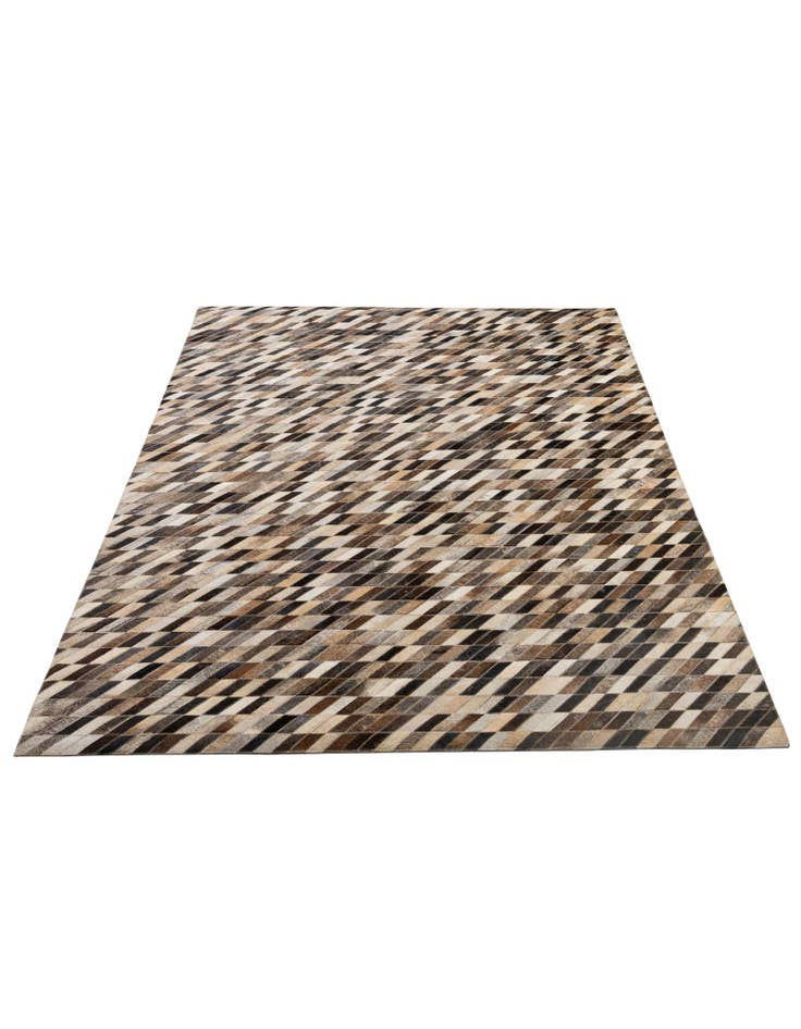 Detail image of  5' 1 x 7' 11 Cowhide - Patchwork Rug
