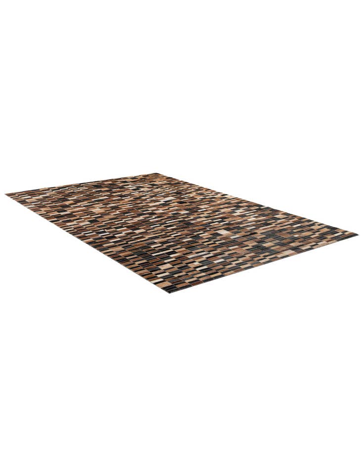 Detail image of  5' 3 x 7' 11 Cowhide - Patchwork Rug