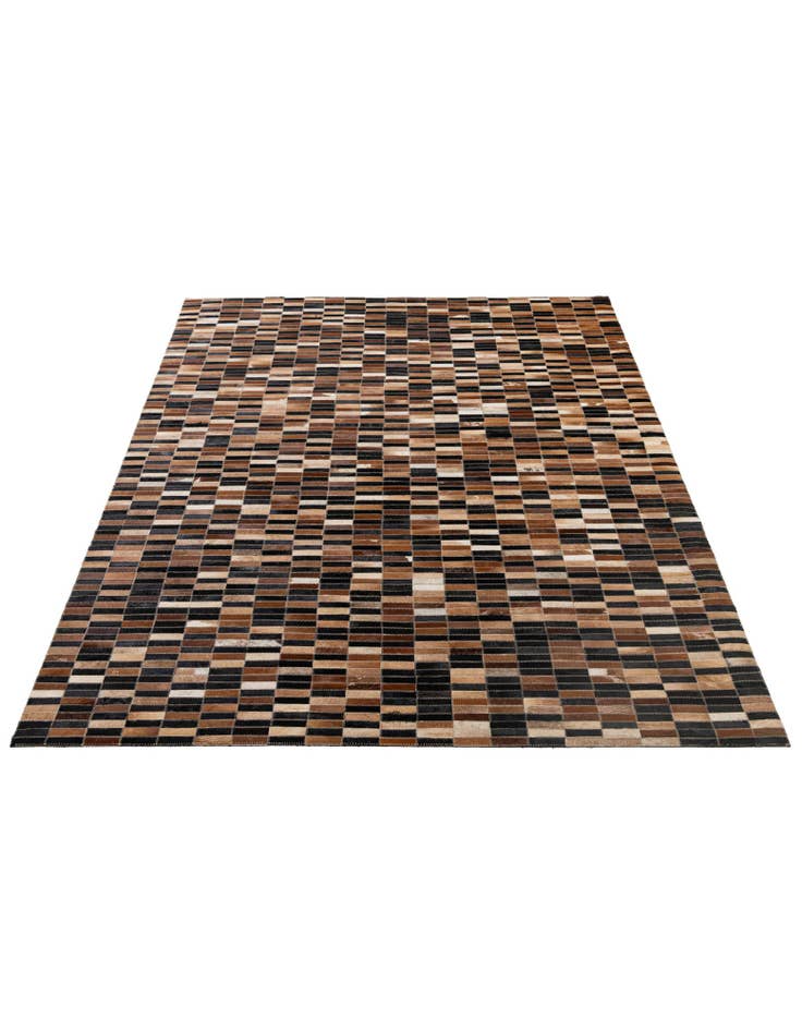 Detail image of  5' 3 x 7' 11 Cowhide - Patchwork Rug