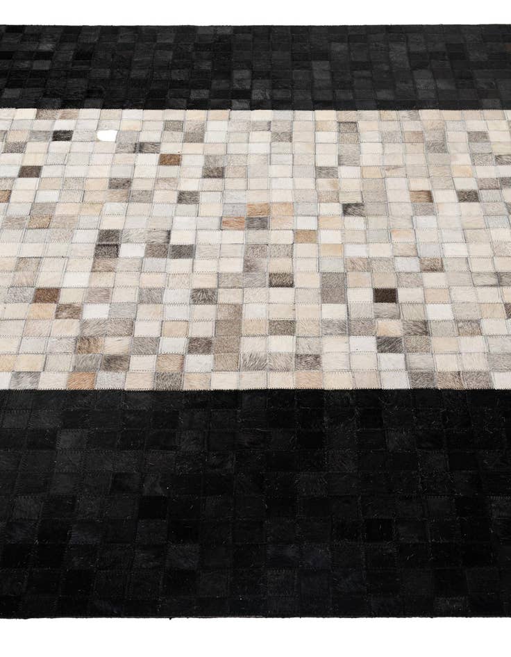 Detail image of  4' 11 x 7' 11 Cowhide - Patchwork Rug