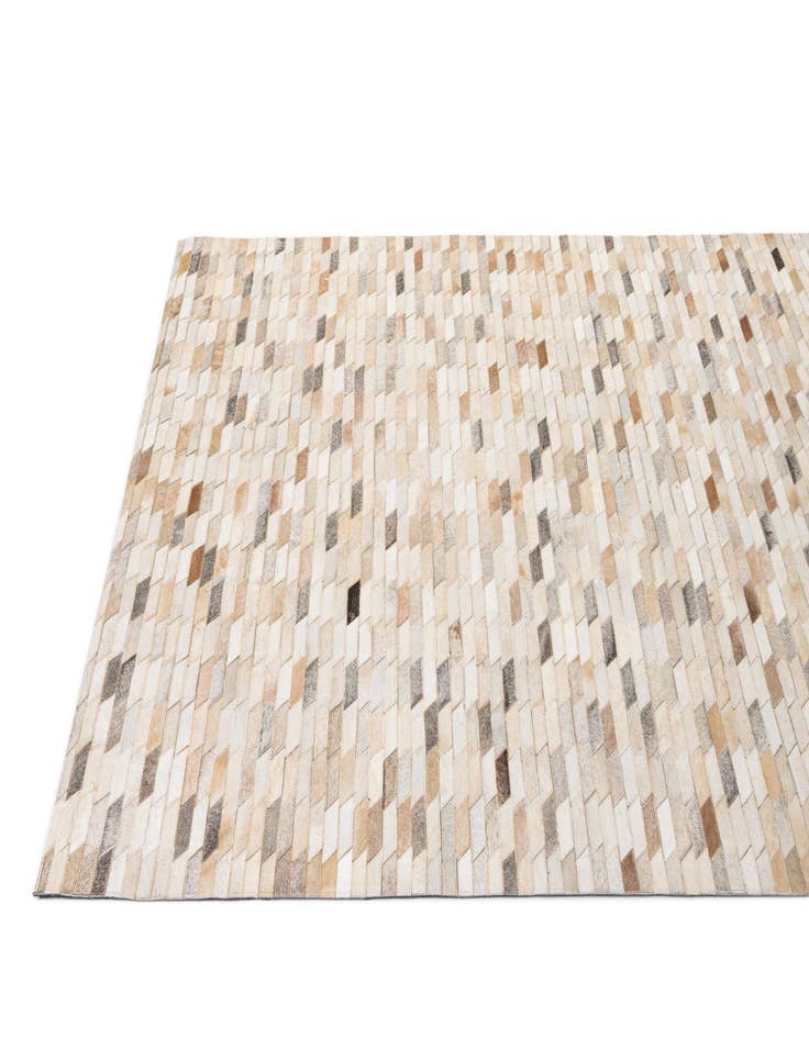 Detail image of  5' 1 x 8' 2 Cowhide - Patchwork Rug