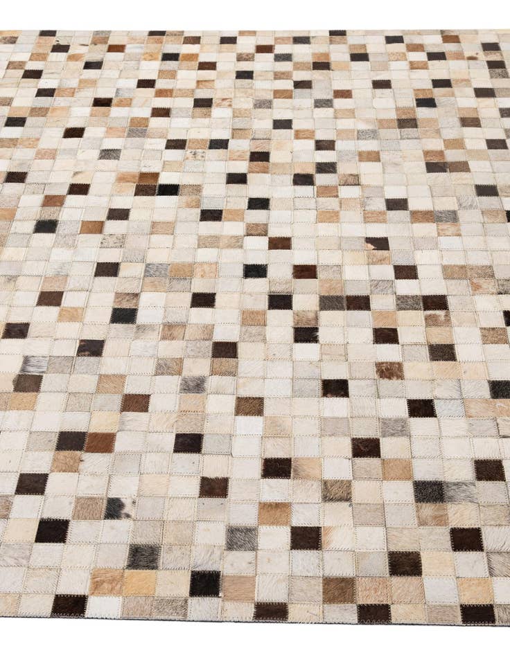 Detail image of  5' x 8' Cowhide - Patchwork Rug