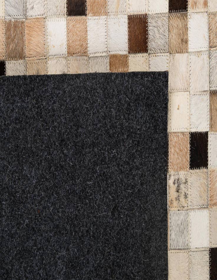 Detail image of  5' x 8' Cowhide - Patchwork Rug