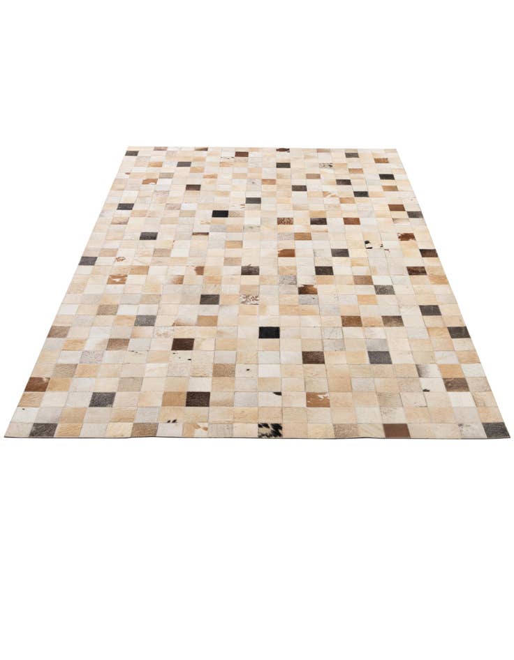 Detail image of  5' 1 x 8' 1 Cowhide - Patchwork Rug