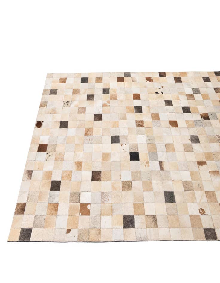 Detail image of  5' 1 x 8' 1 Cowhide - Patchwork Rug