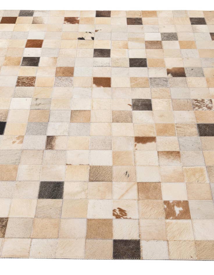 Detail image of  5' 1 x 8' 1 Cowhide - Patchwork Rug