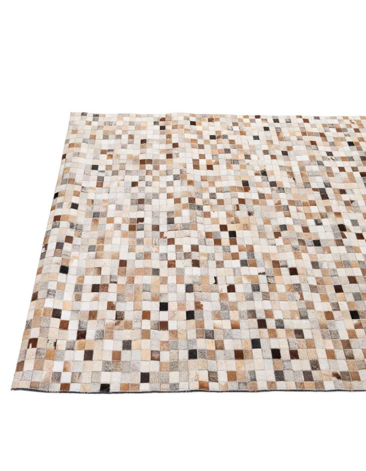 Detail image of  5' 1 x 8' 1 Cowhide - Patchwork Rug