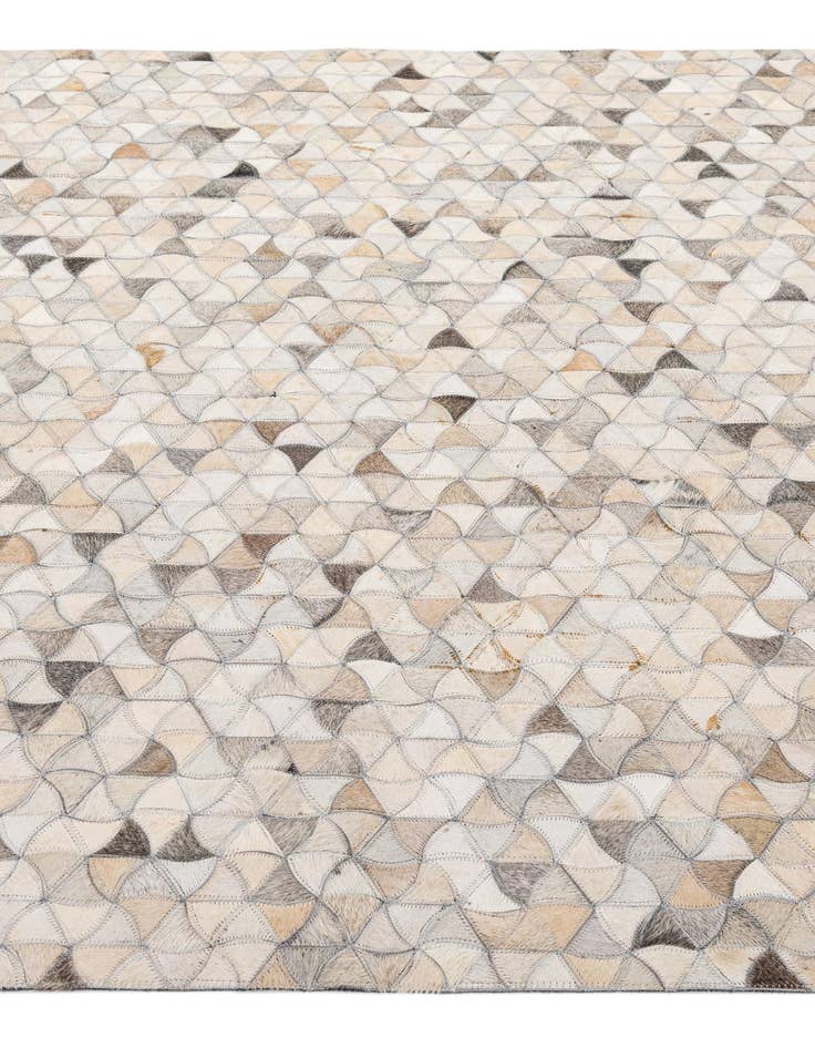 Detail image of  5' x 7' 11 Cowhide - Patchwork Rug