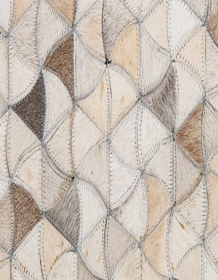 Detail image of  5' x 7' 11 Cowhide - Patchwork Rug