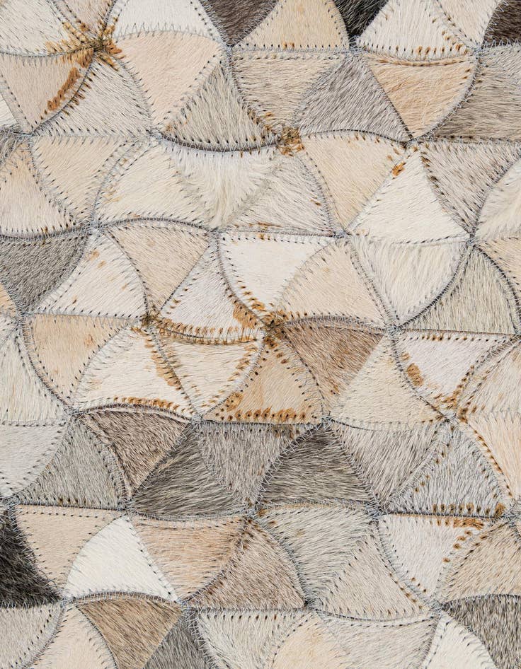 Detail image of  5' x 7' 11 Cowhide - Patchwork Rug