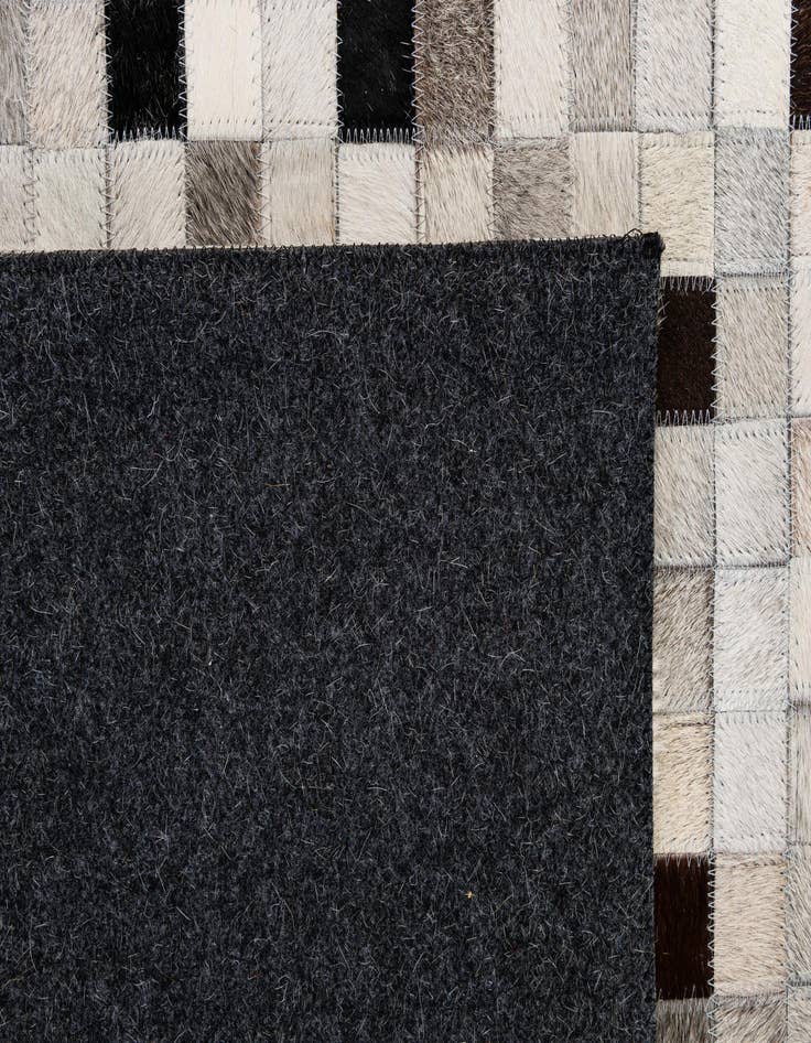 Detail image of  5' x 7' 11 Cowhide - Patchwork Rug