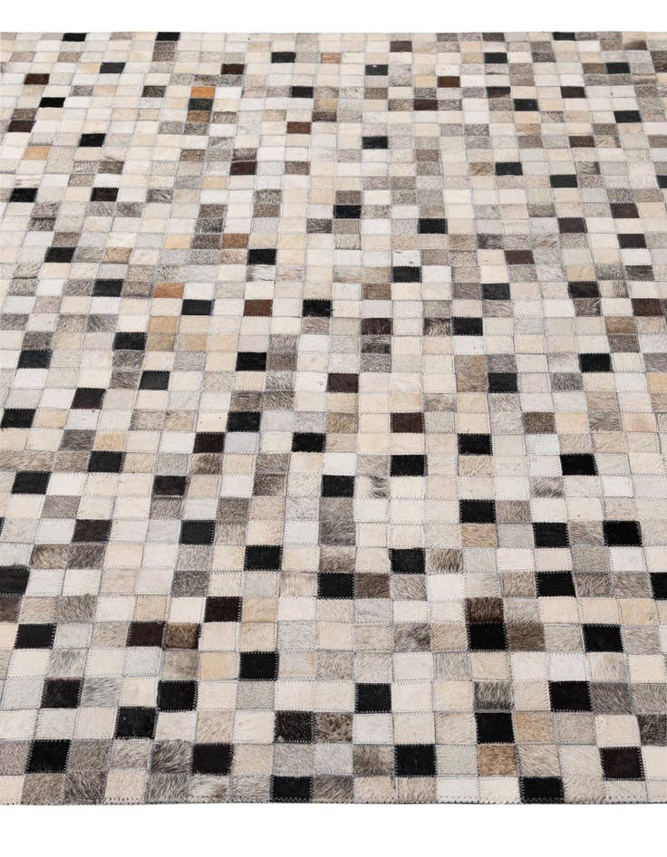 Detail image of  5' x 7' 11 Cowhide - Patchwork Rug