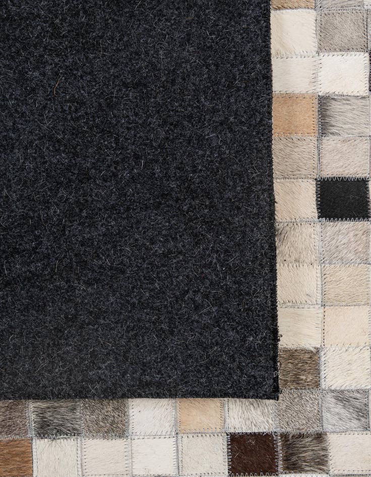 Detail image of  5' x 7' 11 Cowhide - Patchwork Rug