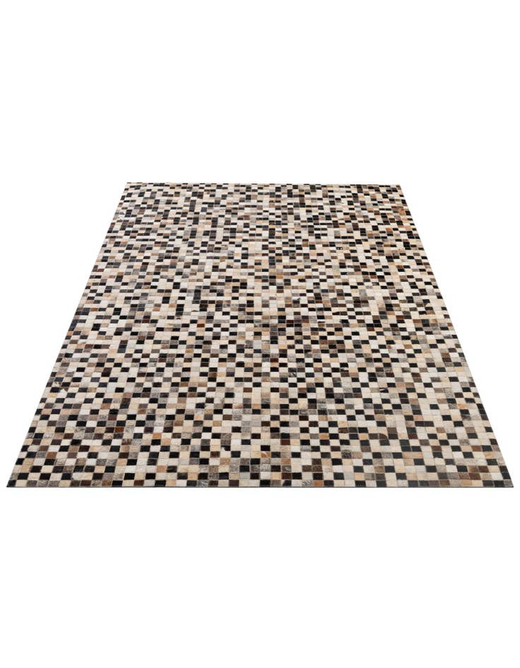 Detail image of  5' x 7' 11 Cowhide - Patchwork Rug