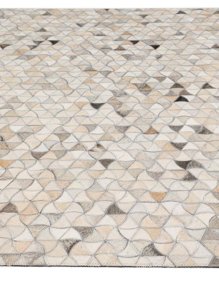 Detail image of  5' x 8' Cowhide - Patchwork Rug