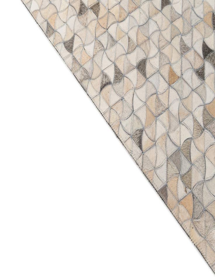 Detail image of  5' x 8' Cowhide - Patchwork Rug