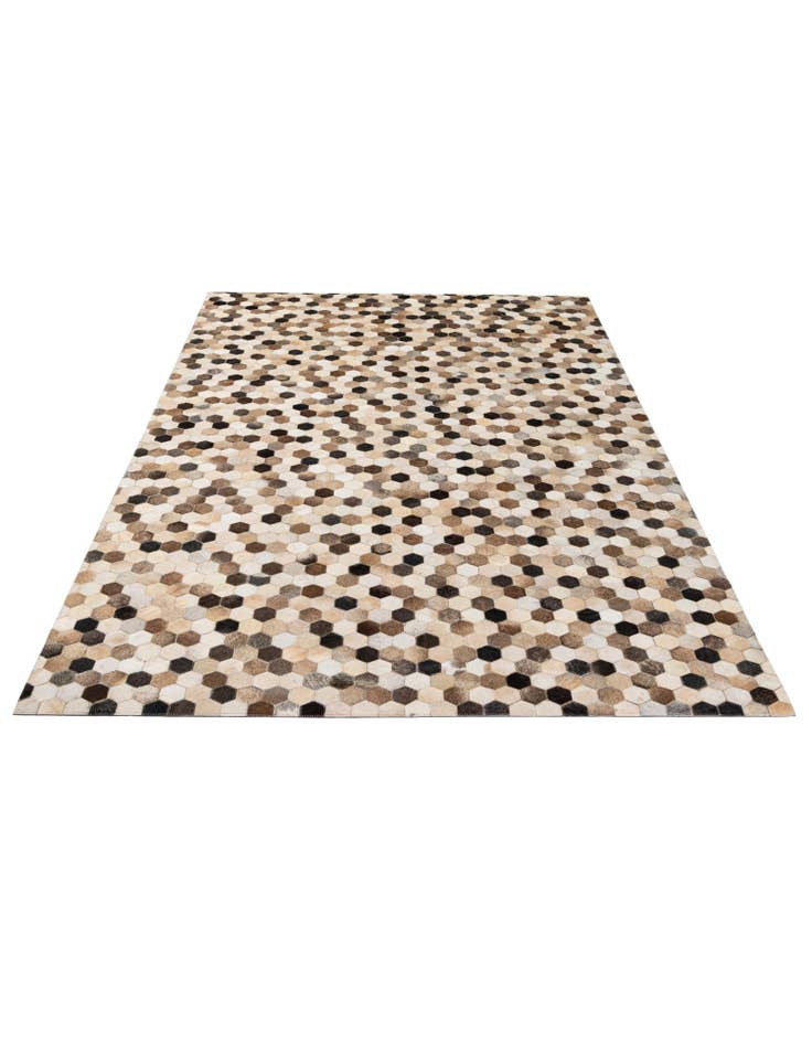 Detail image of  5' 1 x 8' Cowhide - Patchwork Rug