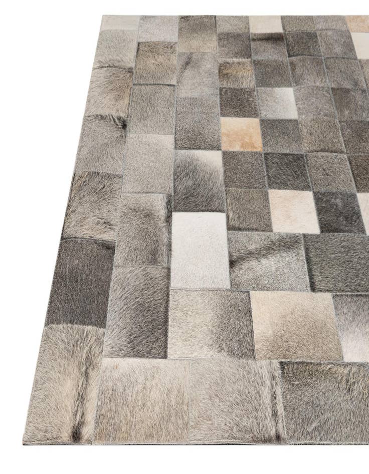 Detail image of  5' x 8' Cowhide - Patchwork Rug