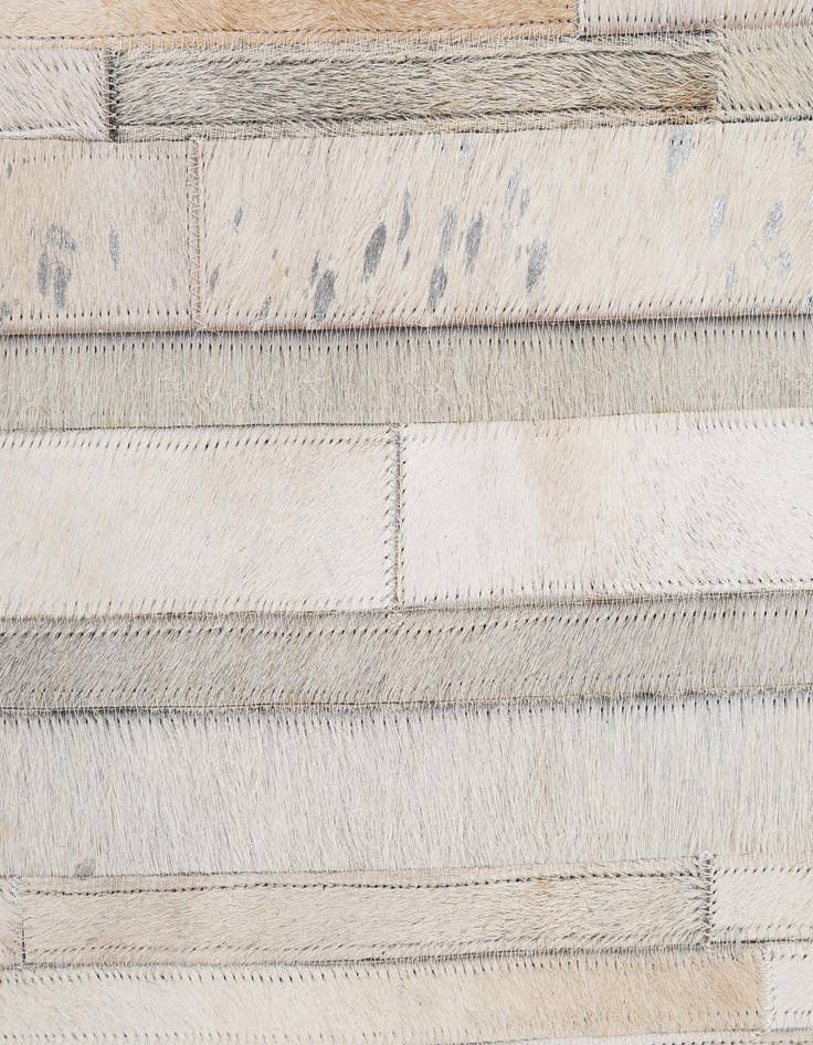 Detail image of  5' 2 x 8' 1 Cowhide - Patchwork Rug