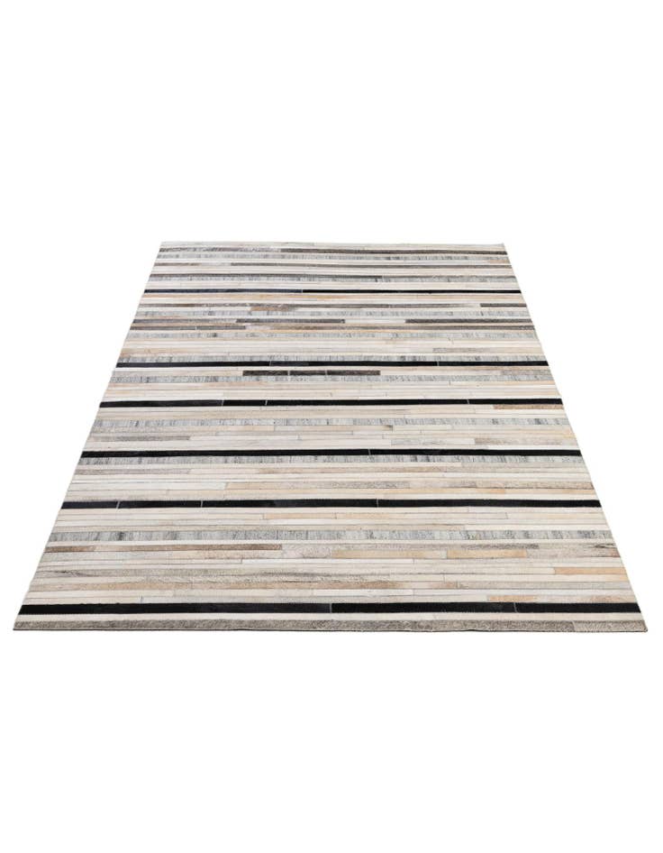 Detail image of  5' 1 x 8' 1 Cowhide - Patchwork Rug