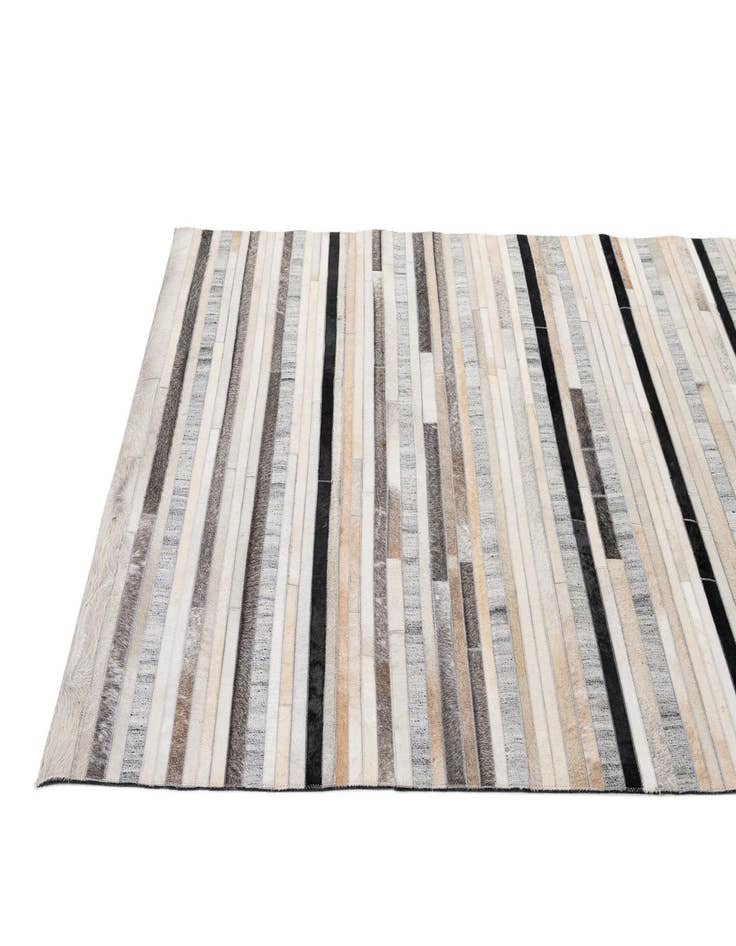 Detail image of  5' 1 x 8' 1 Cowhide - Patchwork Rug