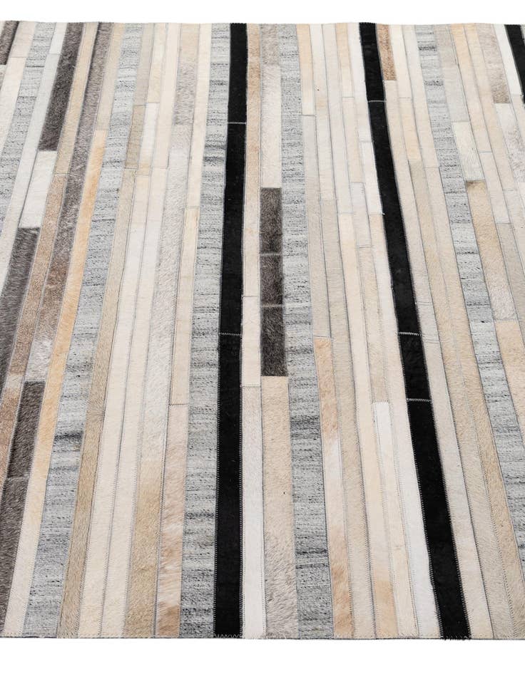 Detail image of  5' 1 x 8' 1 Cowhide - Patchwork Rug