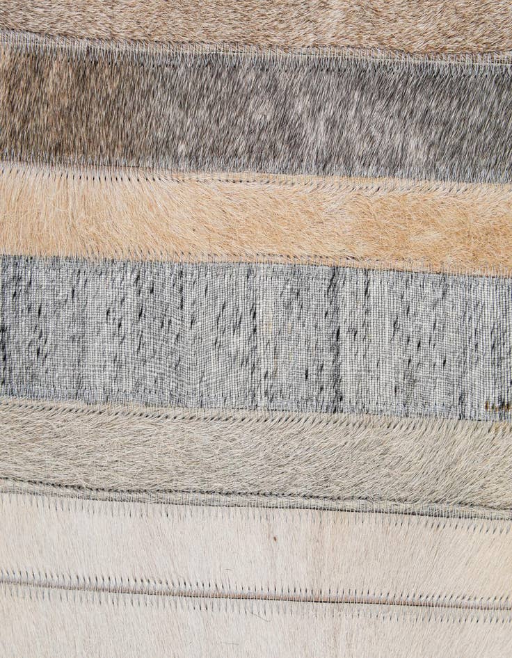 Detail image of  5' 1 x 8' 1 Cowhide - Patchwork Rug