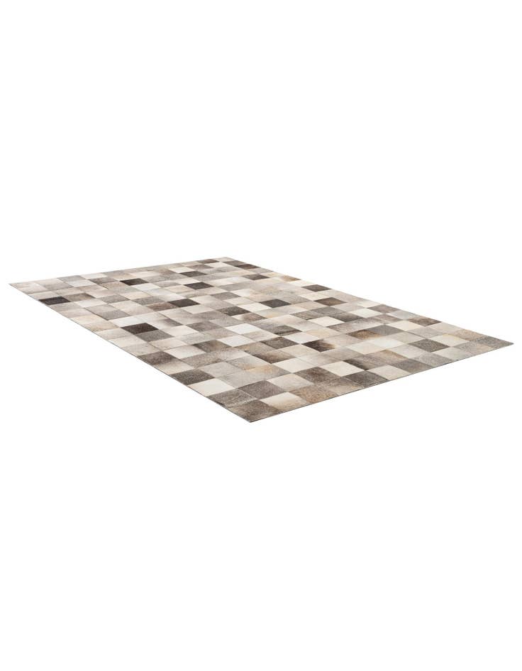 Detail image of  5' 1 x 7' 9 Cowhide - Patchwork Rug