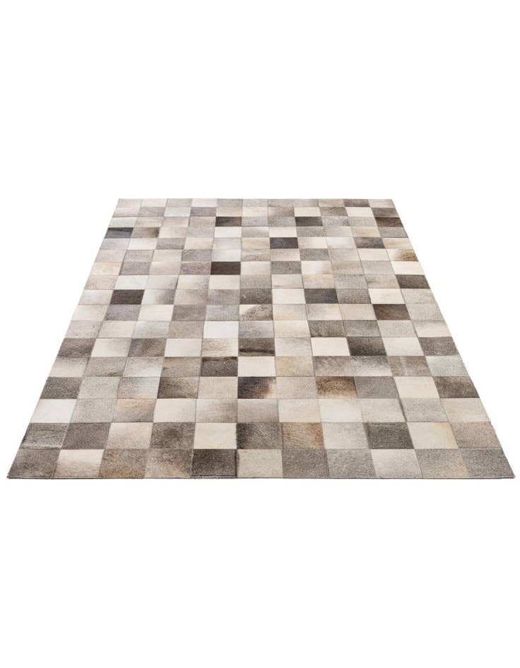 Detail image of  5' 1 x 7' 9 Cowhide - Patchwork Rug