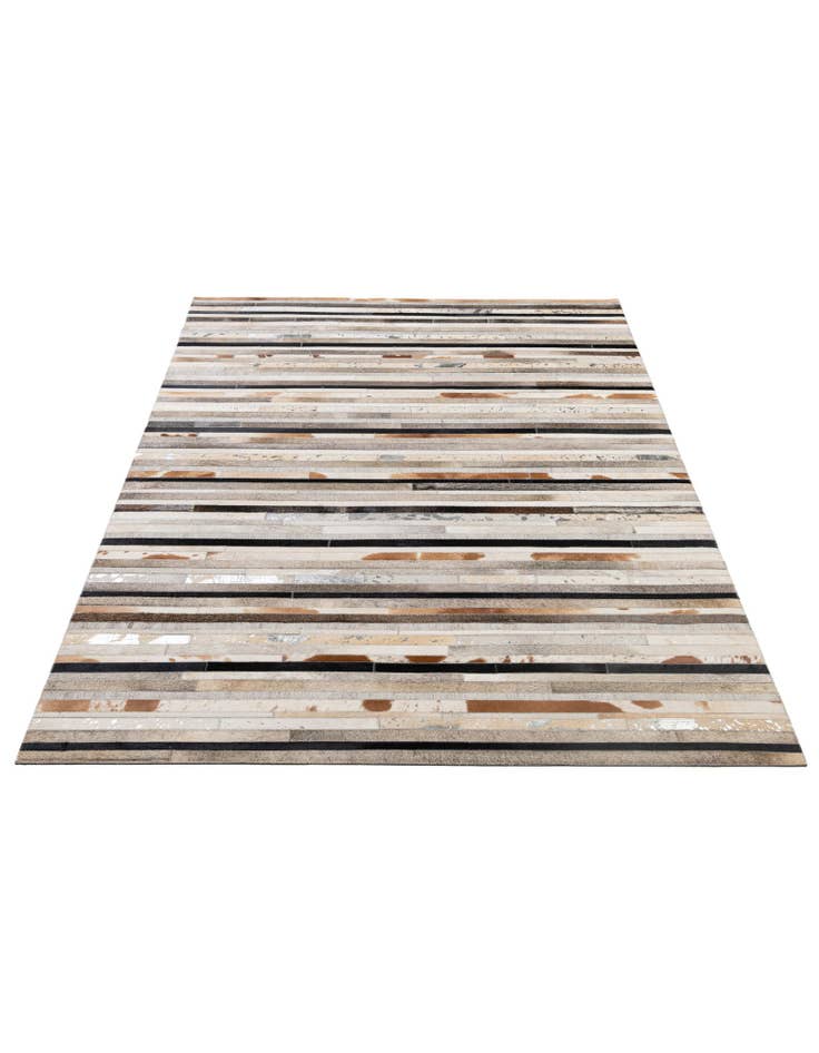 Detail image of  5' 1 x 8' 1 Cowhide - Patchwork Rug