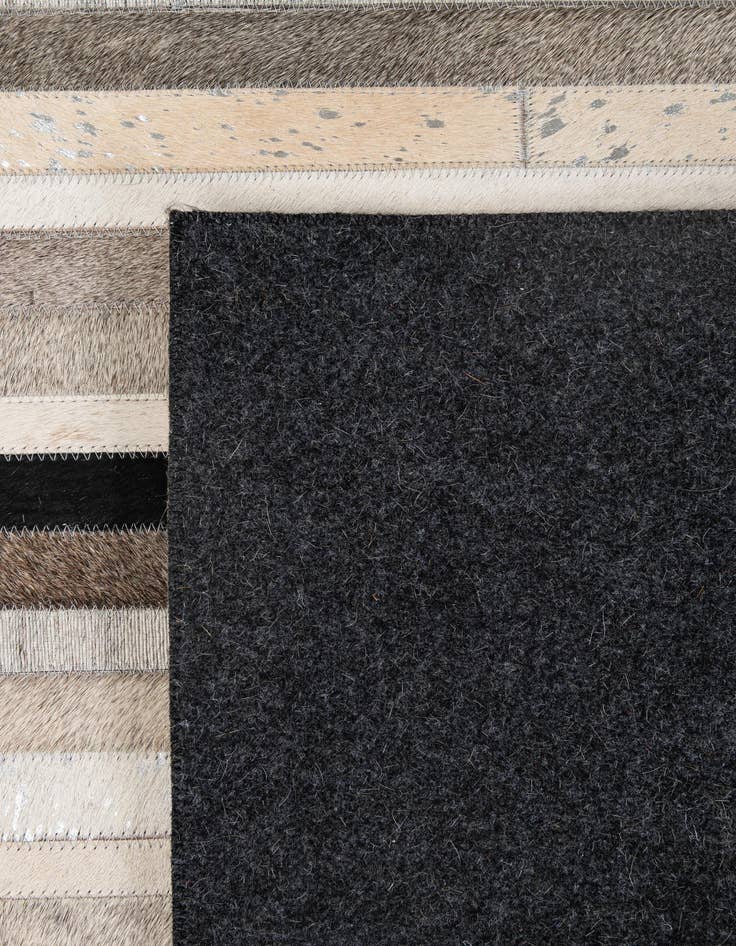 Detail image of  5' 1 x 8' 1 Cowhide - Patchwork Rug