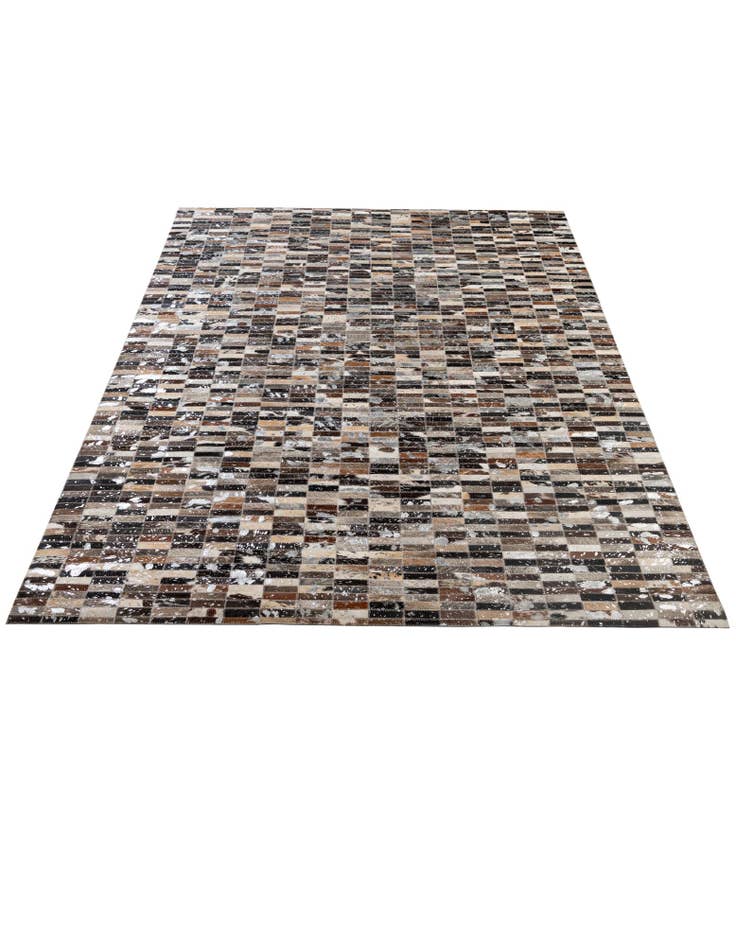 Detail image of  5' 1 x 8' Cowhide - Patchwork Rug