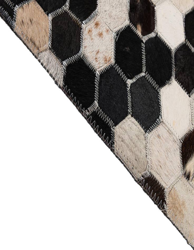 Detail image of  5' 1 x 8' 1 Cowhide - Patchwork Rug