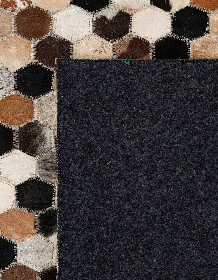 Detail image of  5' x 8' 1 Cowhide - Patchwork Rug