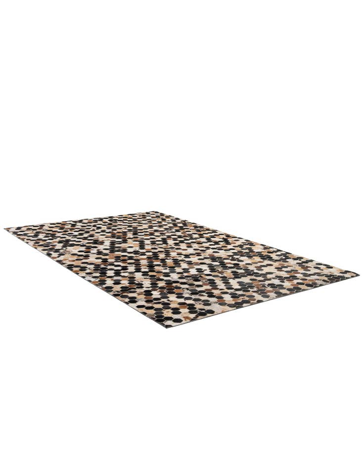 Detail image of  5' 1 x 7' 11 Cowhide - Patchwork Rug