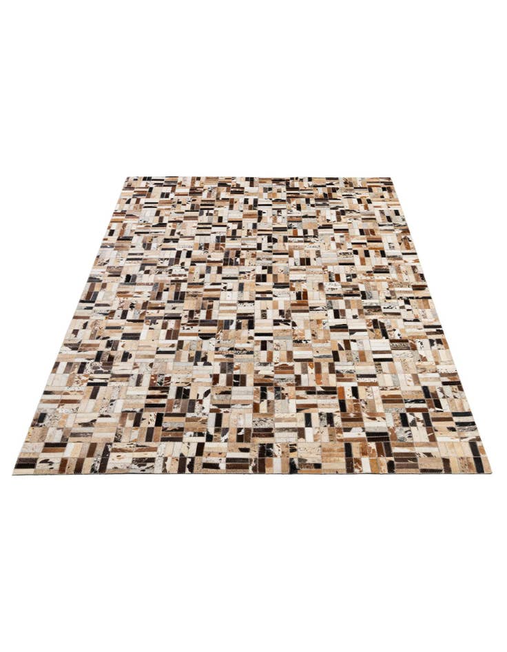 Detail image of  5' x 8' Cowhide - Patchwork Rug