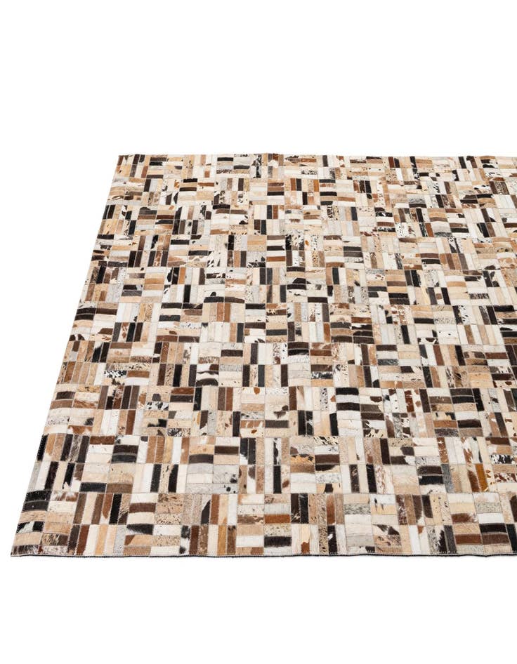 Detail image of  5' x 8' Cowhide - Patchwork Rug