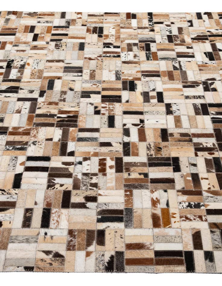 Detail image of  5' x 8' Cowhide - Patchwork Rug