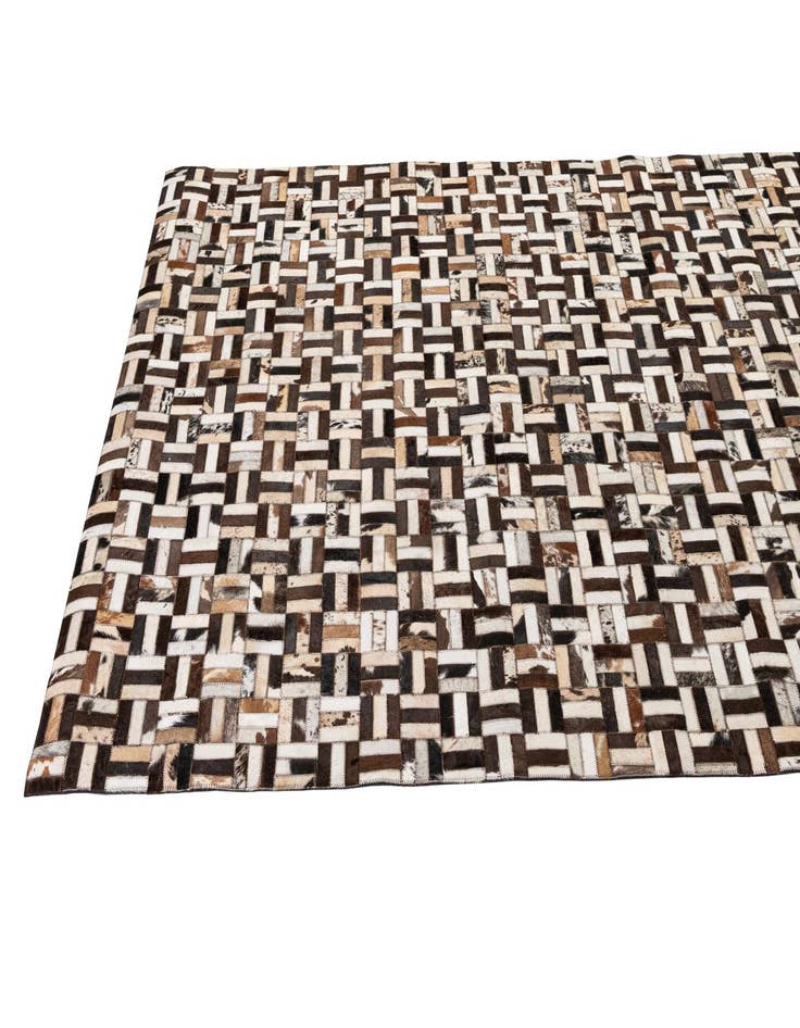 Detail image of  5' 3 x 8' 1 Cowhide - Patchwork Rug