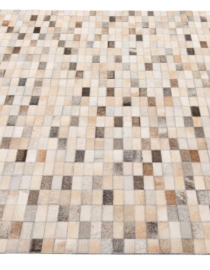 Detail image of  5' x 8' Cowhide - Patchwork Rug