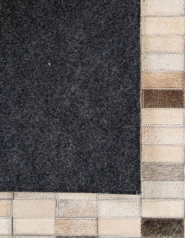 Detail image of  5' x 8' Cowhide - Patchwork Rug