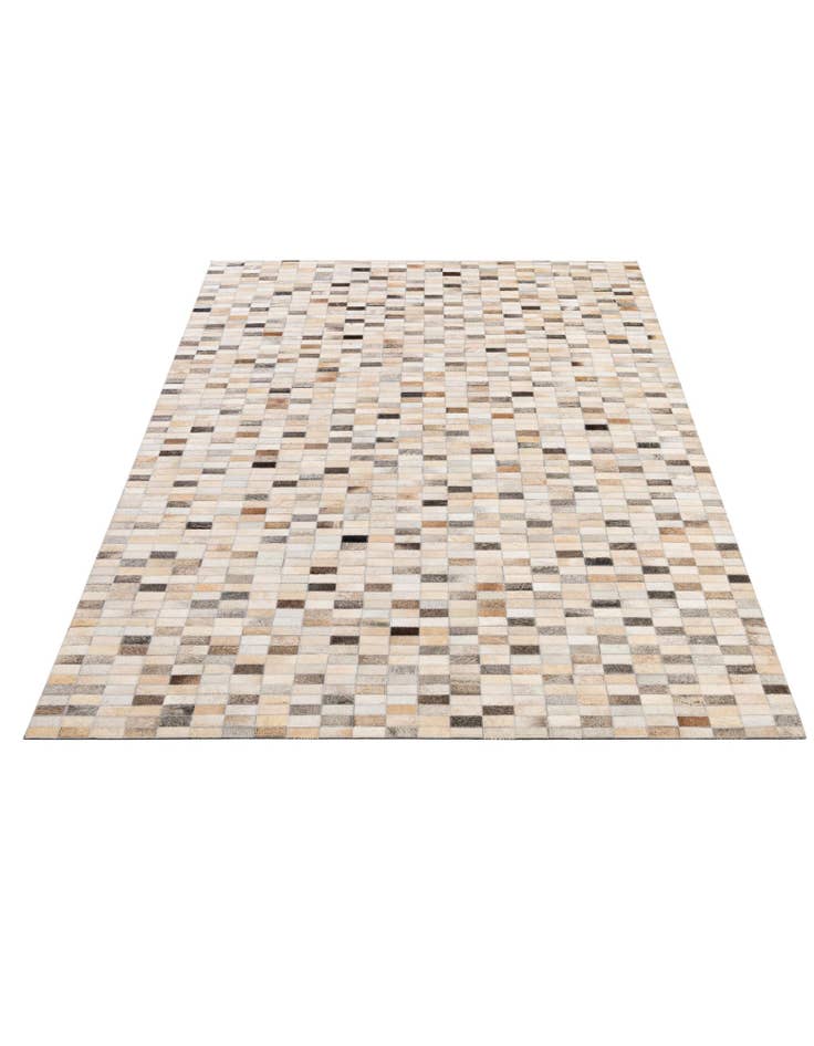 Detail image of  5' 1 x 8' Cowhide - Patchwork Rug