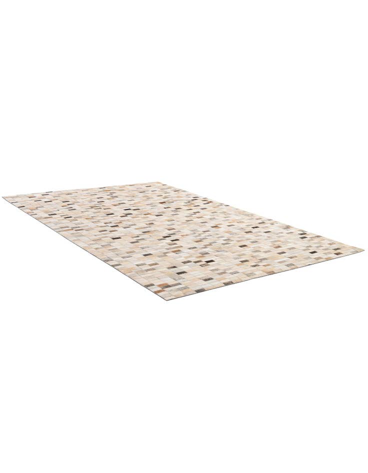 Detail image of  5' 3 x 8' Cowhide - Patchwork Rug