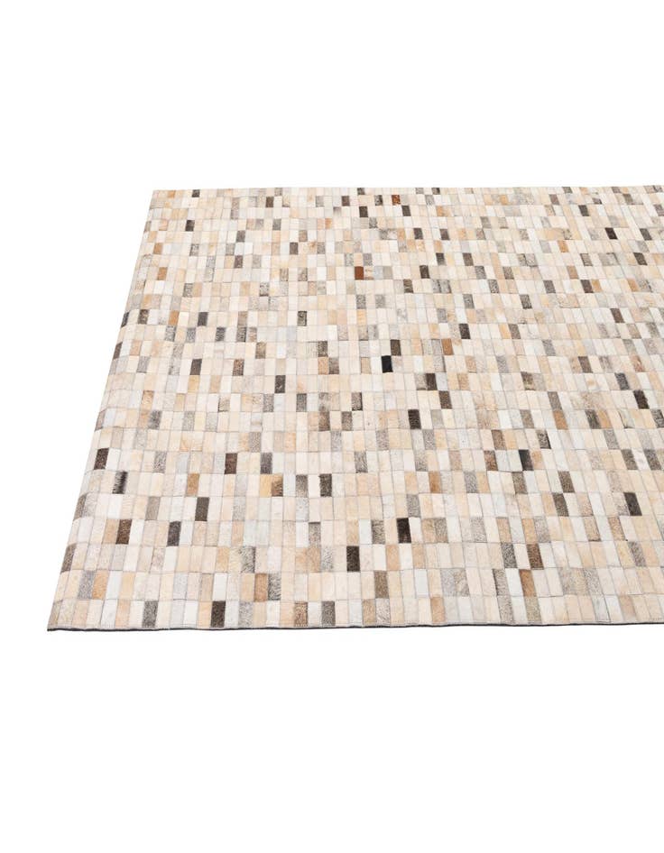 Detail image of  5' 3 x 8' Cowhide - Patchwork Rug