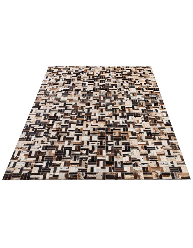 Detail image of  5' x 7' 11 Cowhide - Patchwork Rug
