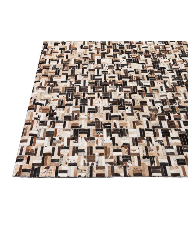 Detail image of  5' x 7' 11 Cowhide - Patchwork Rug