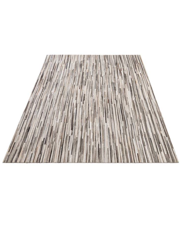 Detail image of  5' 1 x 8' 2 Cowhide - Patchwork Rug