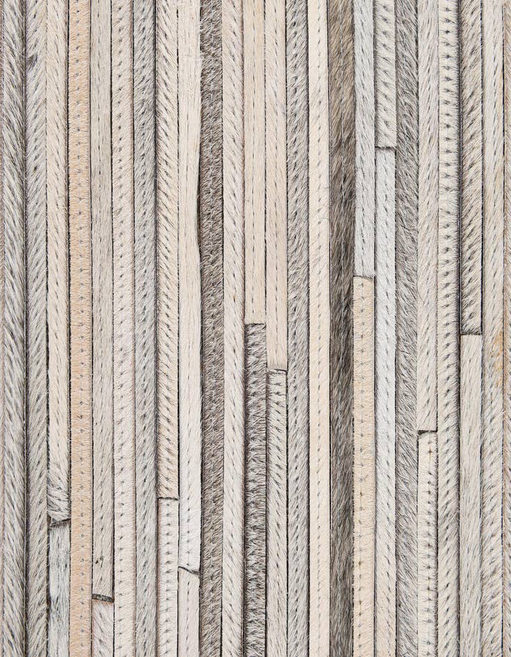 Detail image of  5' 2 x 8' Cowhide - Patchwork Rug